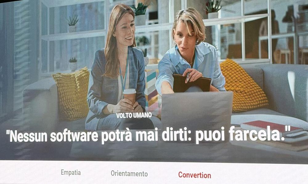 Slide Multiversity: Volto umano, nessun software potrà mai dirti puoi farcela